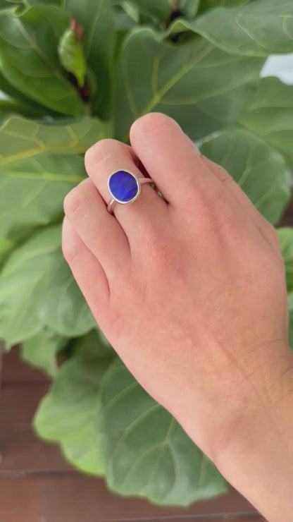 Blue Cosmos Opal Ring