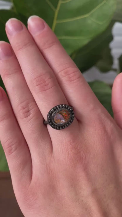 Dragon Eye Opal Ring