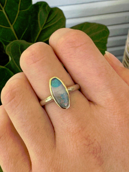 Blue Beginnings Opal Ring