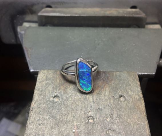 UPDATE: Blue Opal Ring