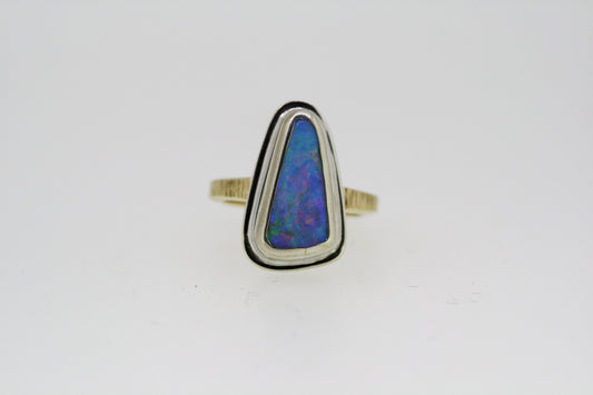 UPDATE: 4.2ct Solid Boulder Opal Ring
