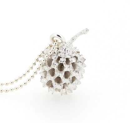 Harvest - Silver Coastal Sheaoak Seed Pod Pendant