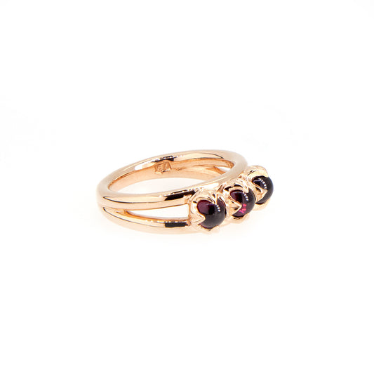 UPDATE: Botanical - Rhodolite Cabochon Ring