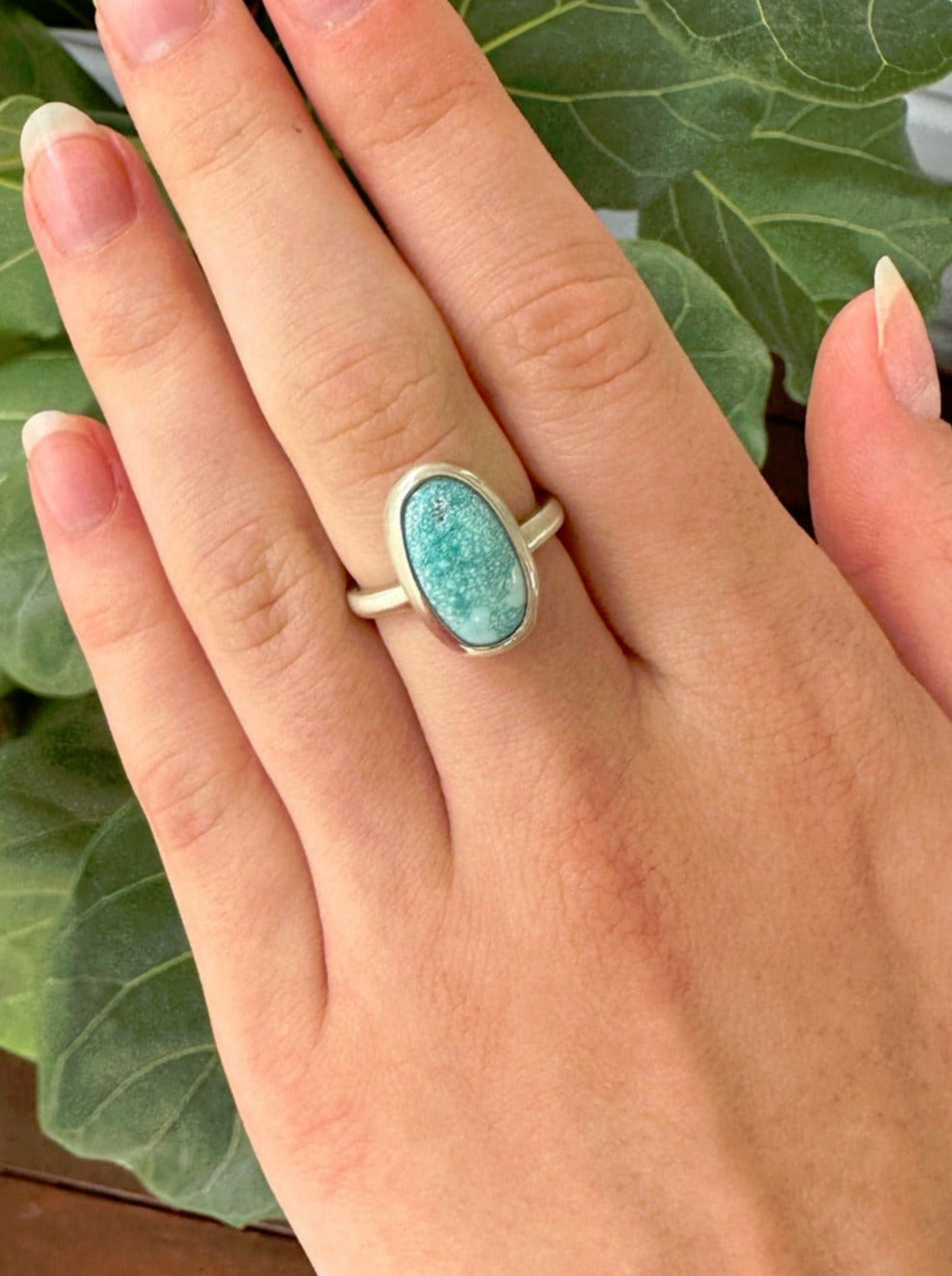 Desert Sun - Long Turquoise Ring | Custom Jewellery Co