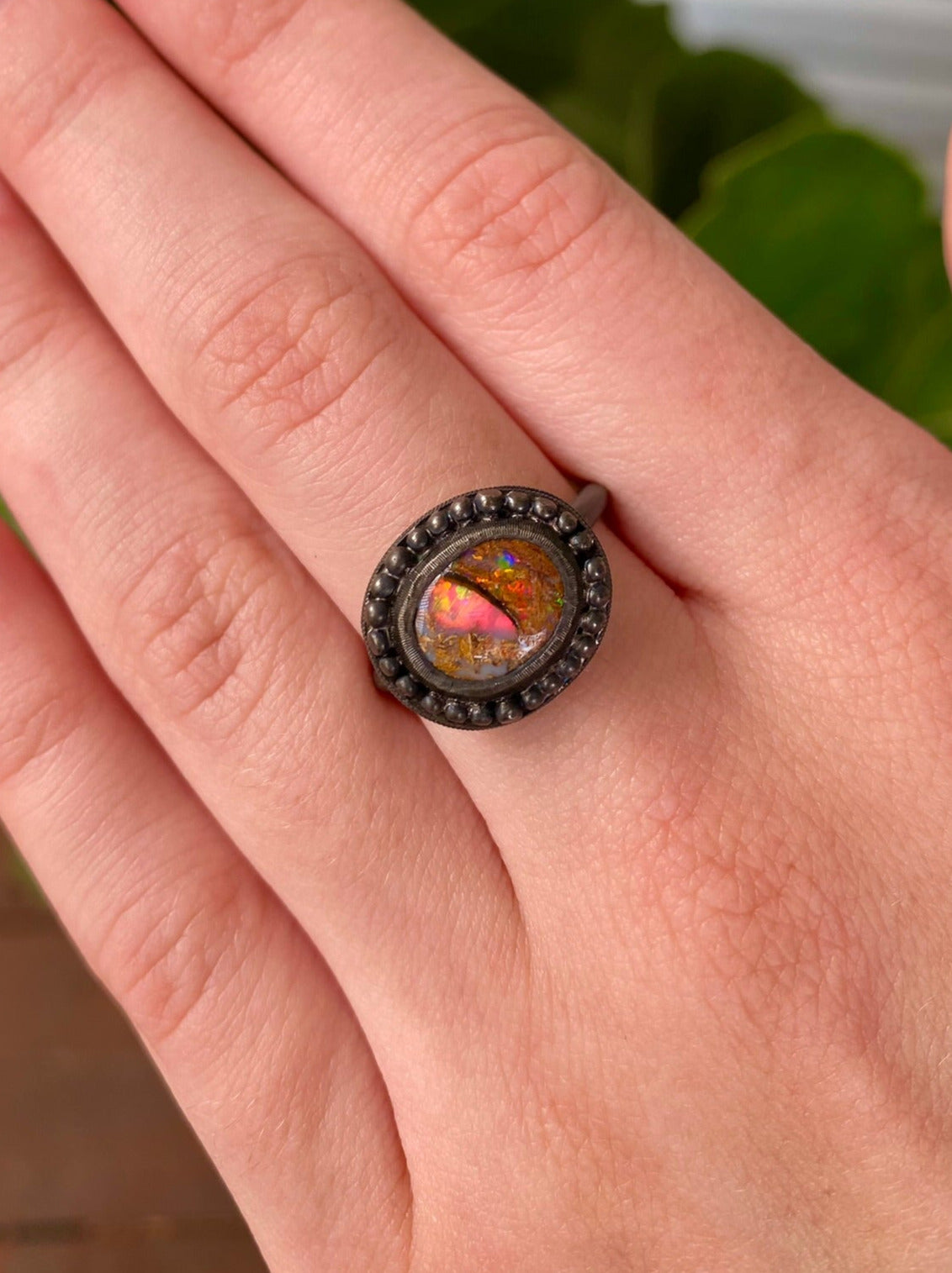 Dragon Eye Opal Ring