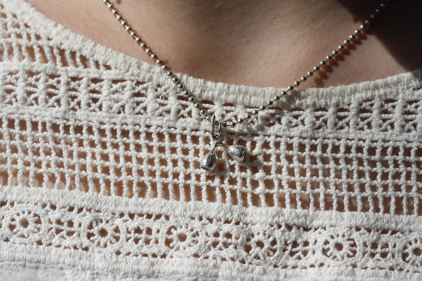 Harvest Silver Australian Eucalyptus Seed Pod Pendant