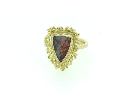 UPDATE: Fancy Fringe Ring Opal and 18ct Gold