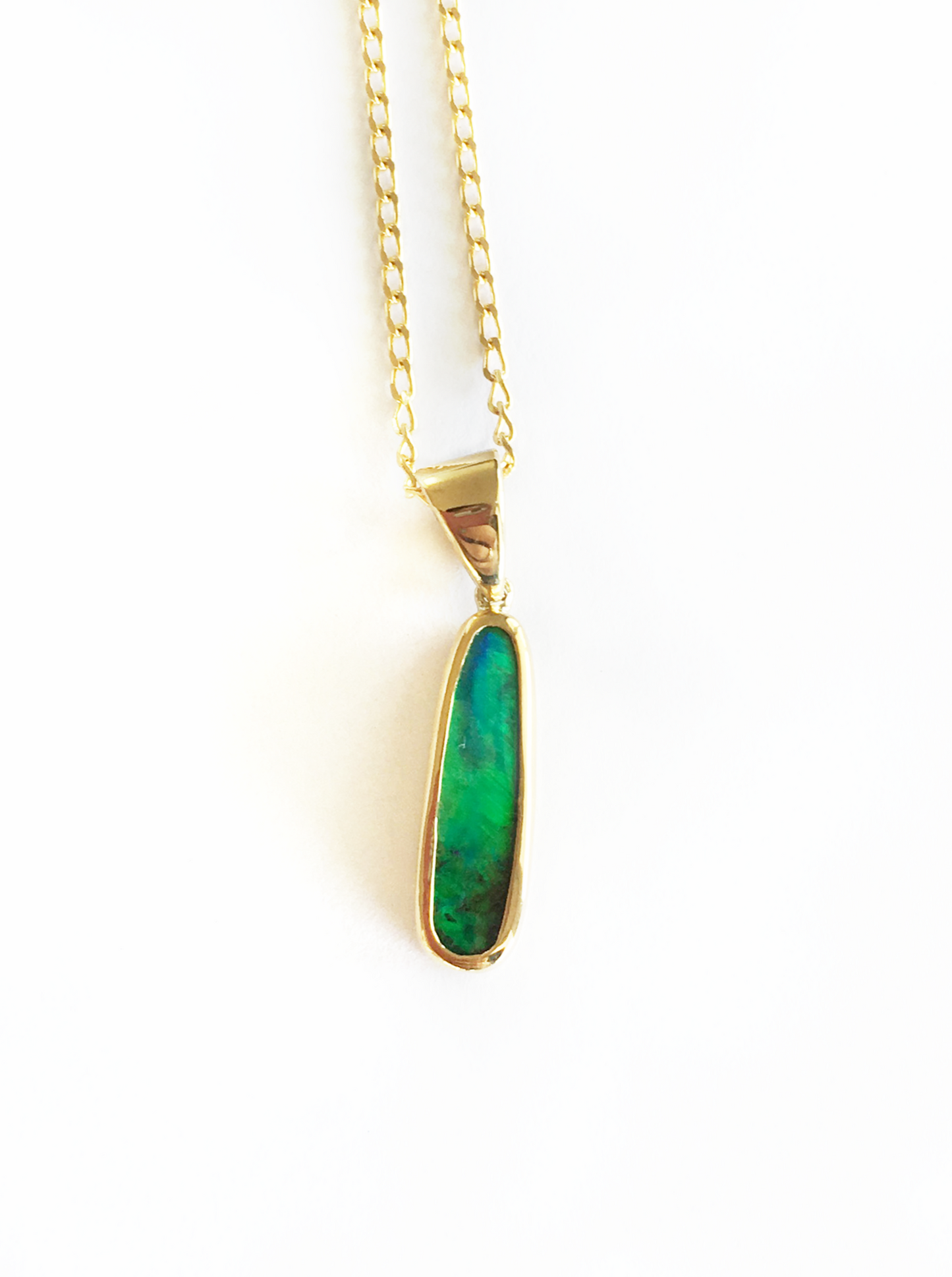 Mini Totem Opal and 18ct Gold Pendant