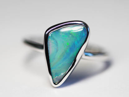 UPDATE: Boulder Opal Silver Ocean Wave Ring
