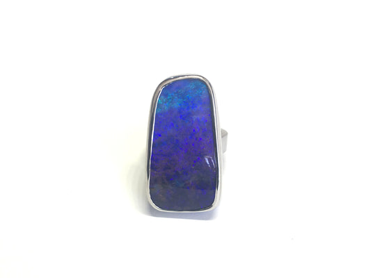 UPDATE: Purple Queensland Boulder Opal Ring