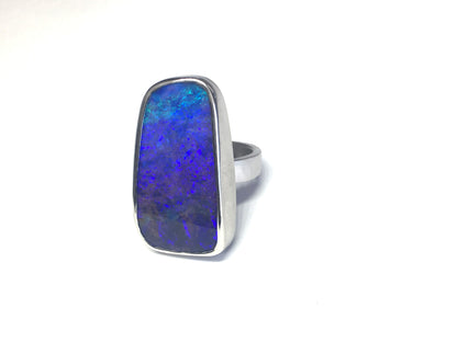 UPDATE: Purple Queensland Boulder Opal Ring