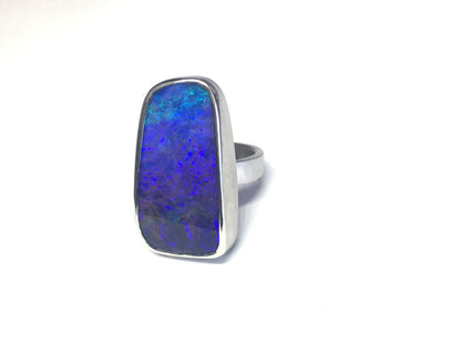 UPDATE: Purple Queensland Boulder Opal Ring