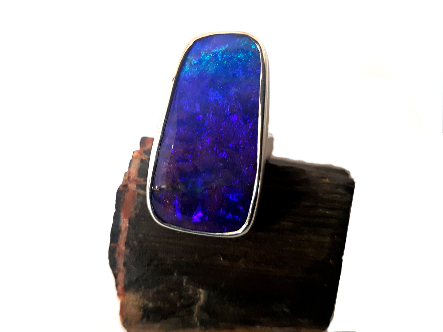 UPDATE: Purple Queensland Boulder Opal Ring