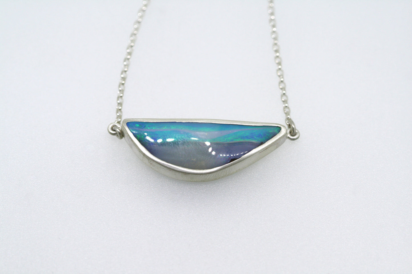 UPDATE: Silver and Queensland Boulder Opal Pendant