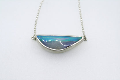 UPDATE: Silver and Queensland Boulder Opal Pendant