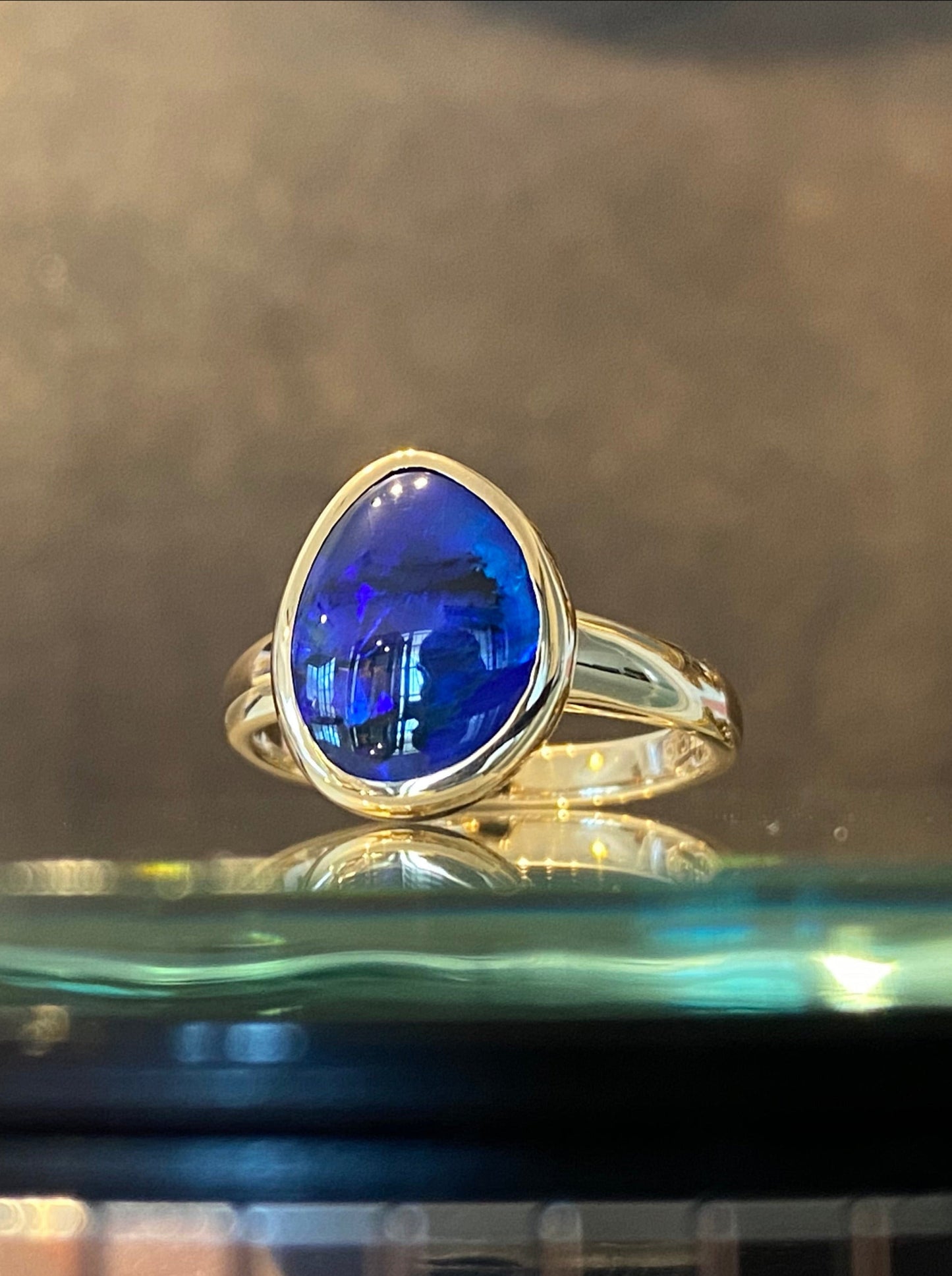 Neon Nights Black Opal Ring